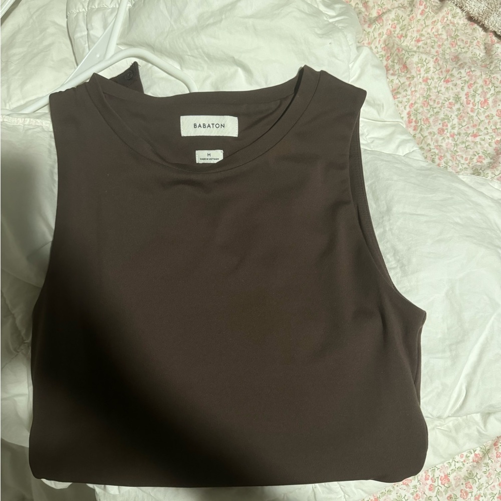 Babaton Chocolate Sleeveless Bodysuit